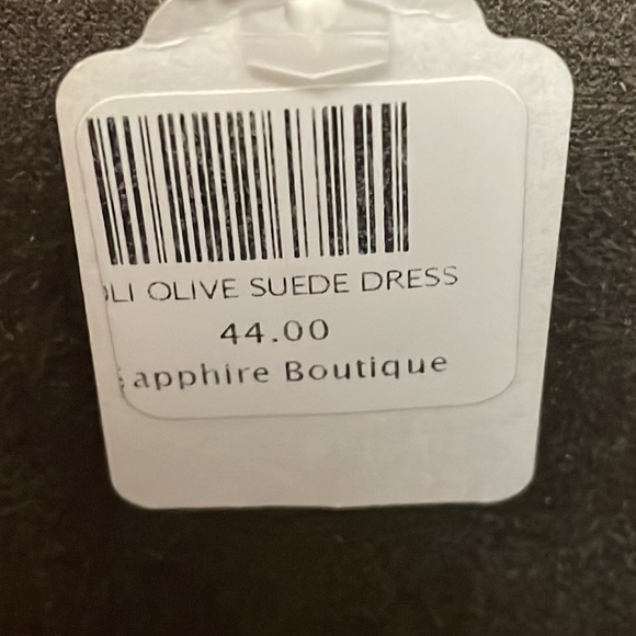 OLIVACEOUS Olive Suede Dress or Tunic, Size Medium, NWT - Picture 3 of 7